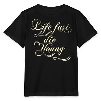 life almost the young - Stanley/Stella MINI CREATOR Kids’ T-Shirt - black - Front - Mikhail (115cm)