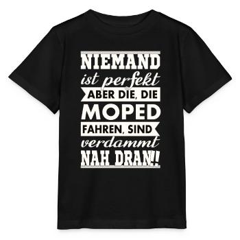 Moped - Stanley/Stella Kinder T-Shirt MINI CREATOR  - Schwarz - Vorne - Mikhail (115cm)