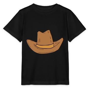 Cowboy hat - Stanley/Stella MINI CREATOR Kids’ T-Shirt - black - Front - Mikhail (115cm)