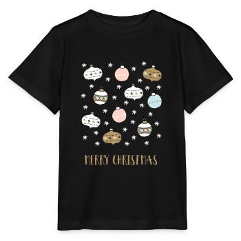 joyeux Noël - T-shirt bio MINI CREATOR Stanley/Stella Enfant - noir - Devant - Mikhail (115cm)