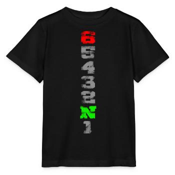 1N23456 used look - T-shirt bio MINI CREATOR Stanley/Stella Enfant - noir - Devant - Mikhail (115cm)