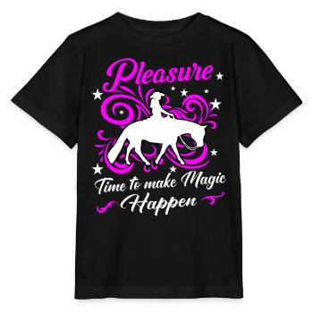 Pleasure western rider - Stanley/Stella MINI CREATOR Kids’ T-Shirt - black - Front - Mikhail (115cm)