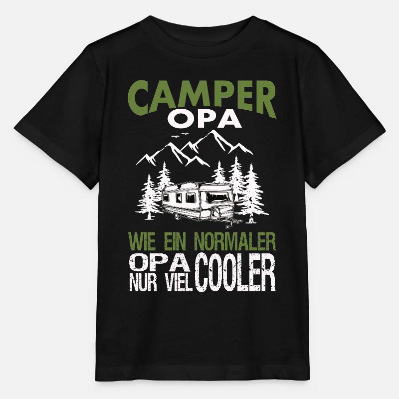 Camper Opa - Stanley/Stella Kinder T-Shirt MINI CREATOR  - Schwarz