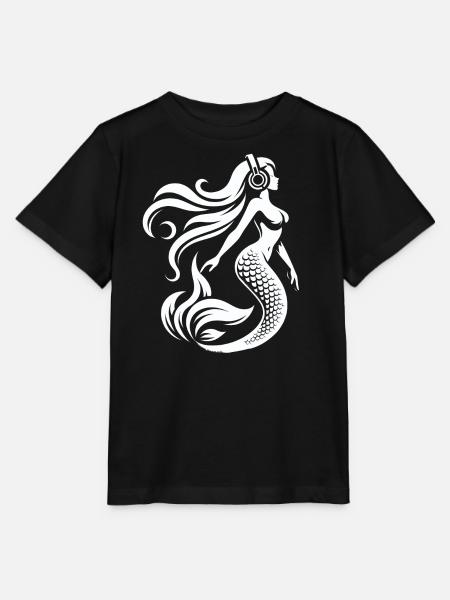 Die DJ-Meerjungfrau - Stanley/Stella Kinder T-Shirt MINI CREATOR - Schwarz
