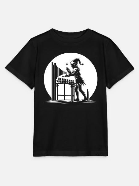 „Elfenvibraphon“ - Stanley/Stella Kinder T-Shirt MINI CREATOR - Schwarz