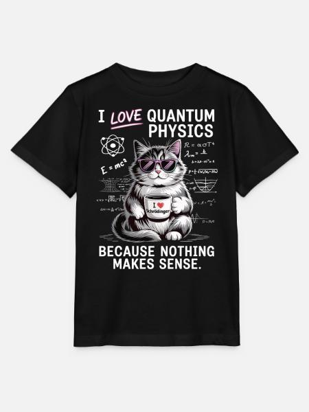 Ich liebe Quantenphysik – nix macht einen Sinn - Stanley/Stella T-shirt MINI CREATOR til børn - sort