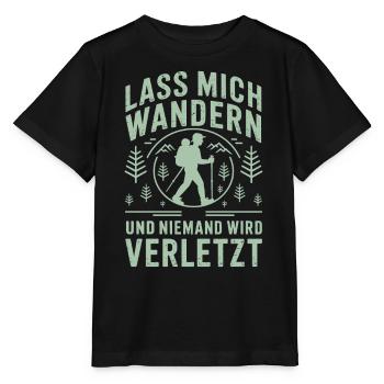 Lass mich wanden und niemand wied verletzt - Stanley/Stella Kinder T-Shirt MINI CREATOR  - Schwarz - Vorne - Mikhail (115cm)