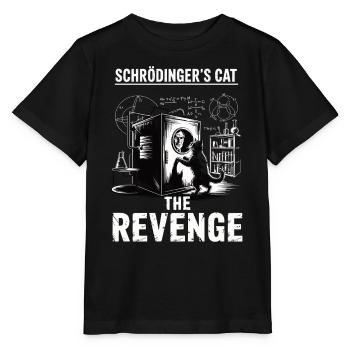 Le chat de Schroedinger Revenge - T-shirt bio MINI CREATOR Stanley/Stella Enfant - noir - Devant - Mikhail (115cm)