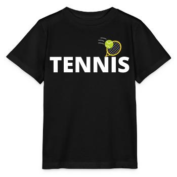 tennis / tennis / tennis players / tennis games - Stanley/Stella MINI CREATOR Kids’ T-Shirt - black - Front - Mikhail (115cm)