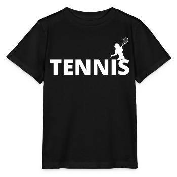 tennis / tennis / tennis players / tennis games - Stanley/Stella MINI CREATOR Kids’ T-Shirt - black - Front - Mikhail (115cm)