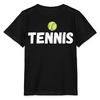 tennis / tennis / tennis players / tennis games - Stanley/Stella MINI CREATOR Kids’ T-Shirt - black - Front - Mikhail (115cm)