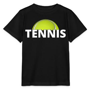 tennis / tennis / tennis players / tennis games - Stanley/Stella MINI CREATOR Kids’ T-Shirt - black - Front - Mikhail (115cm)