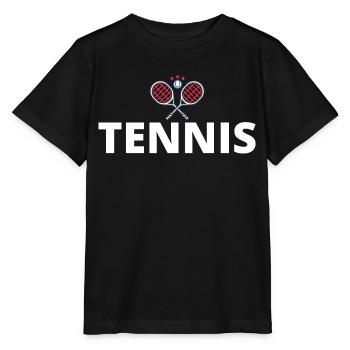 tennis / tennis / tennis players / tennis games - Stanley/Stella MINI CREATOR Kids’ T-Shirt - black - Front - Mikhail (115cm)