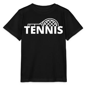 tennis / tennis / tennis players / tennis games - Stanley/Stella MINI CREATOR Kids’ T-Shirt - black - Front - Mikhail (115cm)