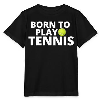 tennis / tennis / tennis players / tennis games - Stanley/Stella MINI CREATOR Kids’ T-Shirt - black - Front - Mikhail (115cm)