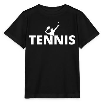 tennis / tennis / tennis players / tennis games - Stanley/Stella MINI CREATOR Kids’ T-Shirt - black - Front - Mikhail (115cm)