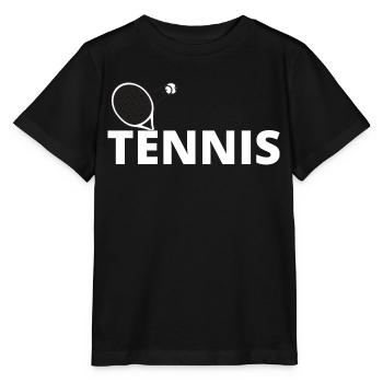 tennis / tennis / tennis players / tennis games - Stanley/Stella MINI CREATOR Kids’ T-Shirt - black - Front - Mikhail (115cm)