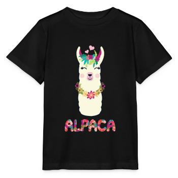 Alpaca - Stanley/Stella MINI CREATOR Kids’ T-Shirt - black - Front - Mikhail (115cm)