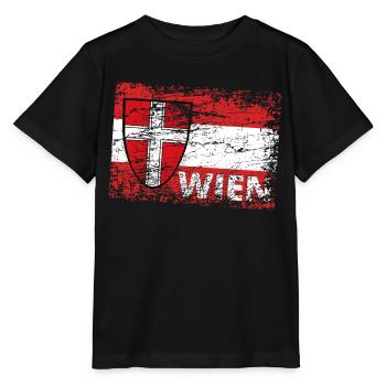 WIEN Vienna / Österreich / Wiener / Wien ist ... - Stanley/Stella Kinder T-Shirt MINI CREATOR  - Schwarz - Vorne - Mikhail (115cm)
