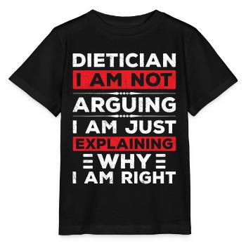 Diététicien Je ne discute pas - T-shirt bio MINI CREATOR Stanley/Stella Enfant - noir - Devant - Mikhail (115cm)