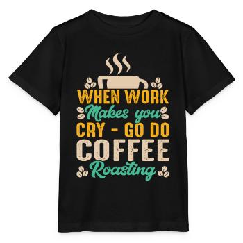 Go Do Coffee Roasting - Stanley/Stella MINI CREATOR Kids’ T-Shirt - black - Front - Mikhail (115cm)