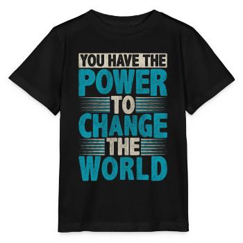 Motivate Inspire Encouragement Positivity Slogan - Stanley/Stella MINI CREATOR Kids’ T-Shirt - black - Front - Mikhail (115cm)