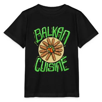 Balkan Cuisine Balkan Peppers Dish Food - Stanley/Stella Kinder T-Shirt MINI CREATOR  - Schwarz - Vorne - Mikhail (115cm)