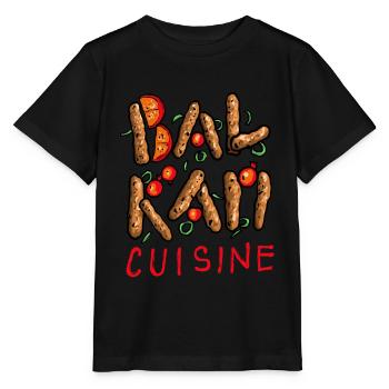 Balkan Cuisine Balkan Peppers Dish Food - Stanley/Stella Kinder T-Shirt MINI CREATOR  - Schwarz - Vorne - Mikhail (115cm)