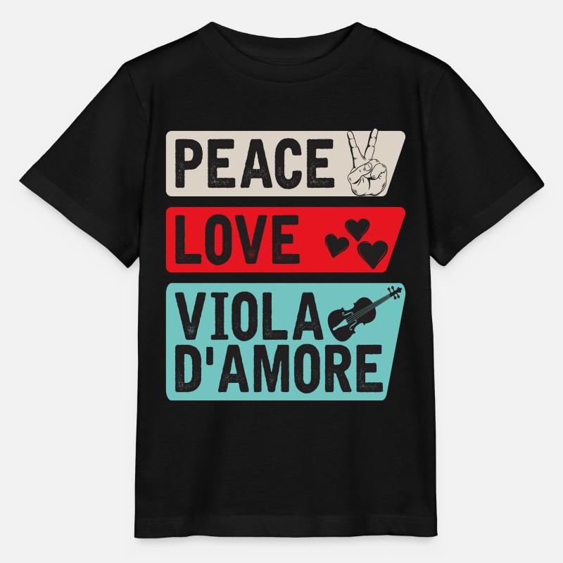 Viola D'Amore Musical Instrument Lovers - Stanley/Stella Kinder T-Shirt MINI CREATOR  - Schwarz