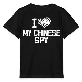 Ich liebe meinen chinesischen Spion - Stanley/Stella Kinder T-Shirt MINI CREATOR  - Schwarz - Vorne - Mikhail (115cm)
