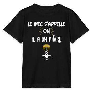Le mec s'appelle on humour film phrase film culte - T-shirt bio MINI CREATOR Stanley/Stella Enfant - noir - Devant - Mikhail (115cm)
