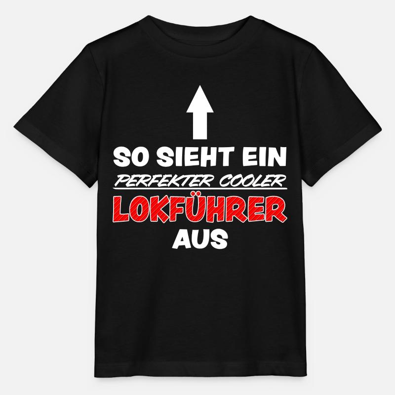 Lokführer Lustig Spruch Eisenbahn Zug Fun Geschenk - Stanley/Stella Kinder T-Shirt MINI CREATOR  - Schwarz