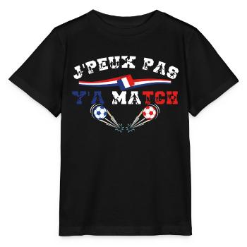Football France humour supporter idée cadeau sport - T-shirt bio MINI CREATOR Stanley/Stella Enfant - noir - Devant - Mikhail (115cm)