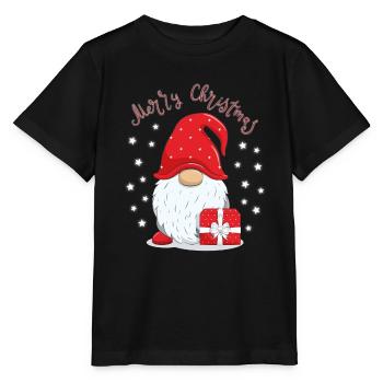 Noël enfant troll Noël - T-shirt bio MINI CREATOR Stanley/Stella Enfant - noir - Devant - Mikhail (115cm)