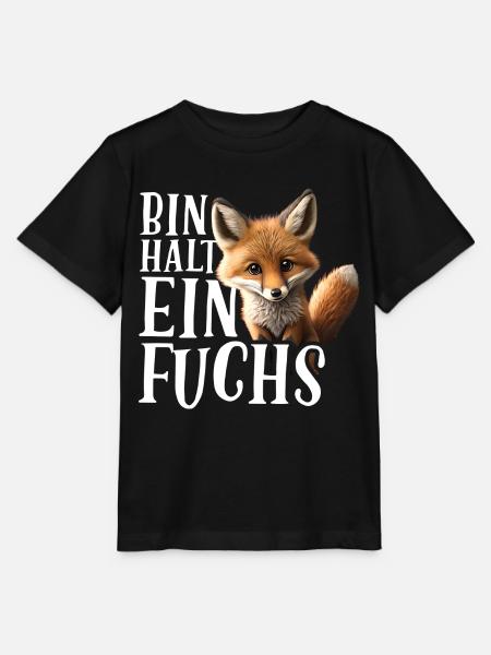 Bin halt ein Fuchs Fuchsliebhaber Statement - Stanley/Stella Kinder T-Shirt MINI CREATOR - Schwarz