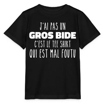 I don't have a big belly it's the gift tee shirt - Stanley/Stella MINI CREATOR Kids’ T-Shirt - black - Front - Mikhail (115cm)