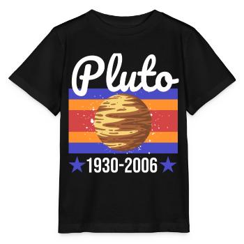 pluto planet - Stanley/Stella MINI CREATOR Kids’ T-Shirt - black - Front - Mikhail (115cm)