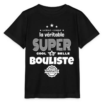 super bouliste 100% parfaite humour - T-shirt bio MINI CREATOR Stanley/Stella Enfant - noir - Devant - Mikhail (115cm)