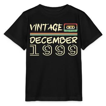 1999 Décembre 1999 Jubilé Décembre 1999 - T-shirt bio MINI CREATOR Stanley/Stella Enfant - noir - Devant - Mikhail (115cm)