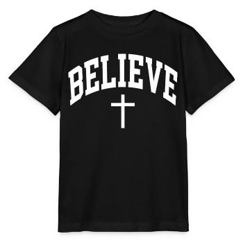 Croire - T-shirt bio MINI CREATOR Stanley/Stella Enfant - noir - Devant - Mikhail (115cm)