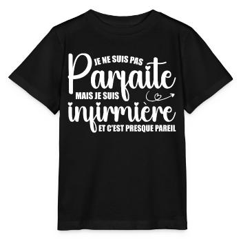 Ich bin nicht perfekt, ich bin Krankenschwester - Stanley/Stella Kinder T-Shirt MINI CREATOR  - Schwarz - Vorne - Mikhail (115cm)