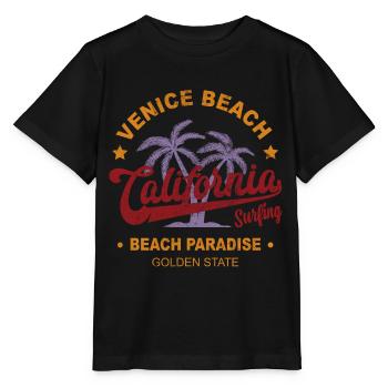Surfen Kalifornien Venice Beach - Stanley/Stella Kinder T-Shirt MINI CREATOR  - Schwarz - Vorne - Mikhail (115cm)