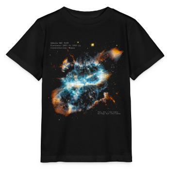 Nebula NGC 5189 - T-shirt bio MINI CREATOR Stanley/Stella Enfant - noir - Devant - Mikhail (115cm)