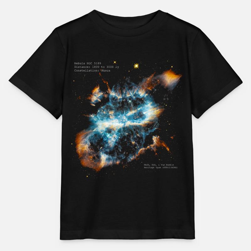 Nebula NGC 5189 - Stanley/Stella Kinder T-Shirt MINI CREATOR  - Schwarz