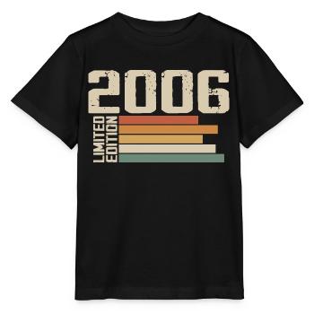 2006 Jahrgang - Retro 2006 Geburtstagsgeschenk 2006 - Stanley/Stella Kinder T-Shirt MINI CREATOR  - Schwarz - Vorne - Mikhail (115cm)