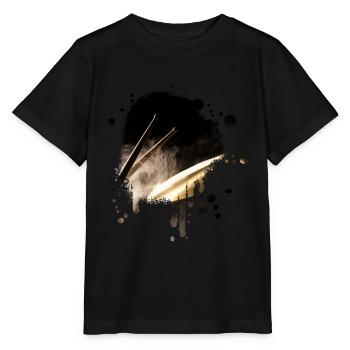 Drums drummers Band - Stanley/Stella MINI CREATOR Kids’ T-Shirt - black - Front - Mikhail (115cm)