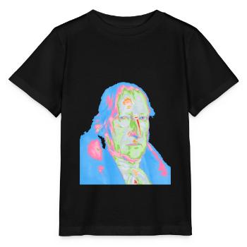 Georg Friedrich Wilhelm Hegel pop Art - Stanley/Stella Kinder T-Shirt MINI CREATOR  - Schwarz - Vorne - Mikhail (115cm)