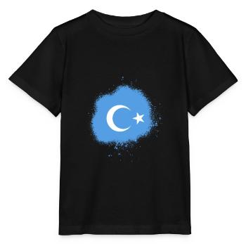 uiguren Flagge China Freiheit Geschenk - Stanley/Stella Kinder T-Shirt MINI CREATOR  - Schwarz - Vorne - Mikhail (115cm)
