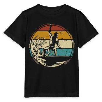 Surfer surfer retro - Stanley/Stella MINI CREATOR Kids’ T-Shirt - black - Front - Mikhail (115cm)