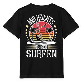 Windsurfen Windsurfer Windsurf - Stanley/Stella Kinder T-Shirt MINI CREATOR  - Schwarz - Vorne - Mikhail (115cm)